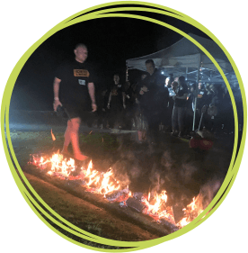 Firewalker at Plymouth Firewalk event